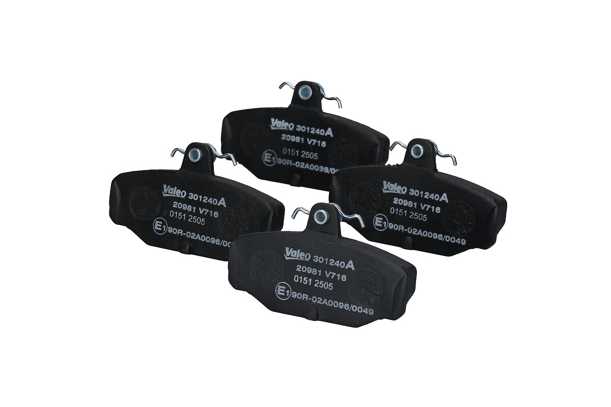 Jeu de 4 plaquettes de frein VALEO ref. 301240A